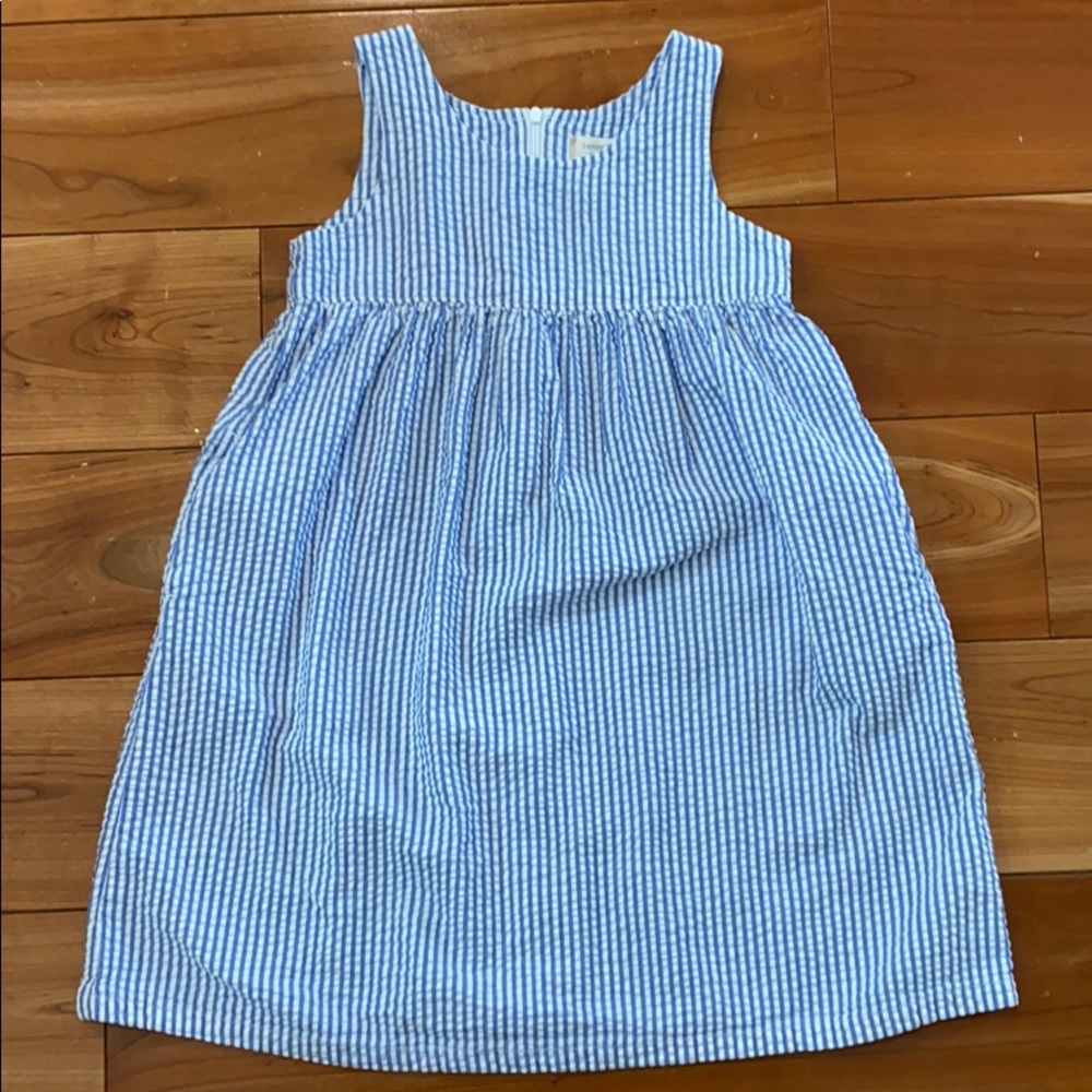 Lands End Seersucker dress size 5